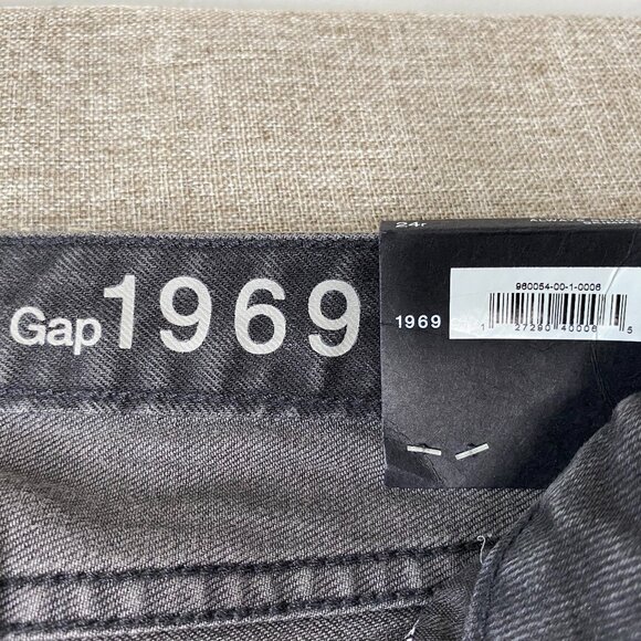 GAP 1969 Always Skinny Skimmer Denim Jeans Women's 24 Black Casual Pants NWT - Picture 5 of 14